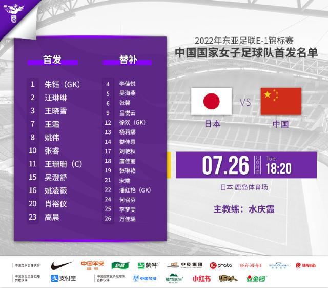 开云体育下载APP-中国女足VS日本首发：王炸组合重出江湖